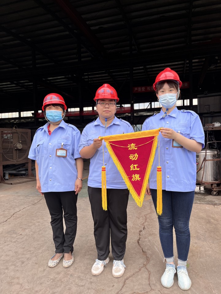 偉志鋼模板企業文化構建,頒發流動紅旗