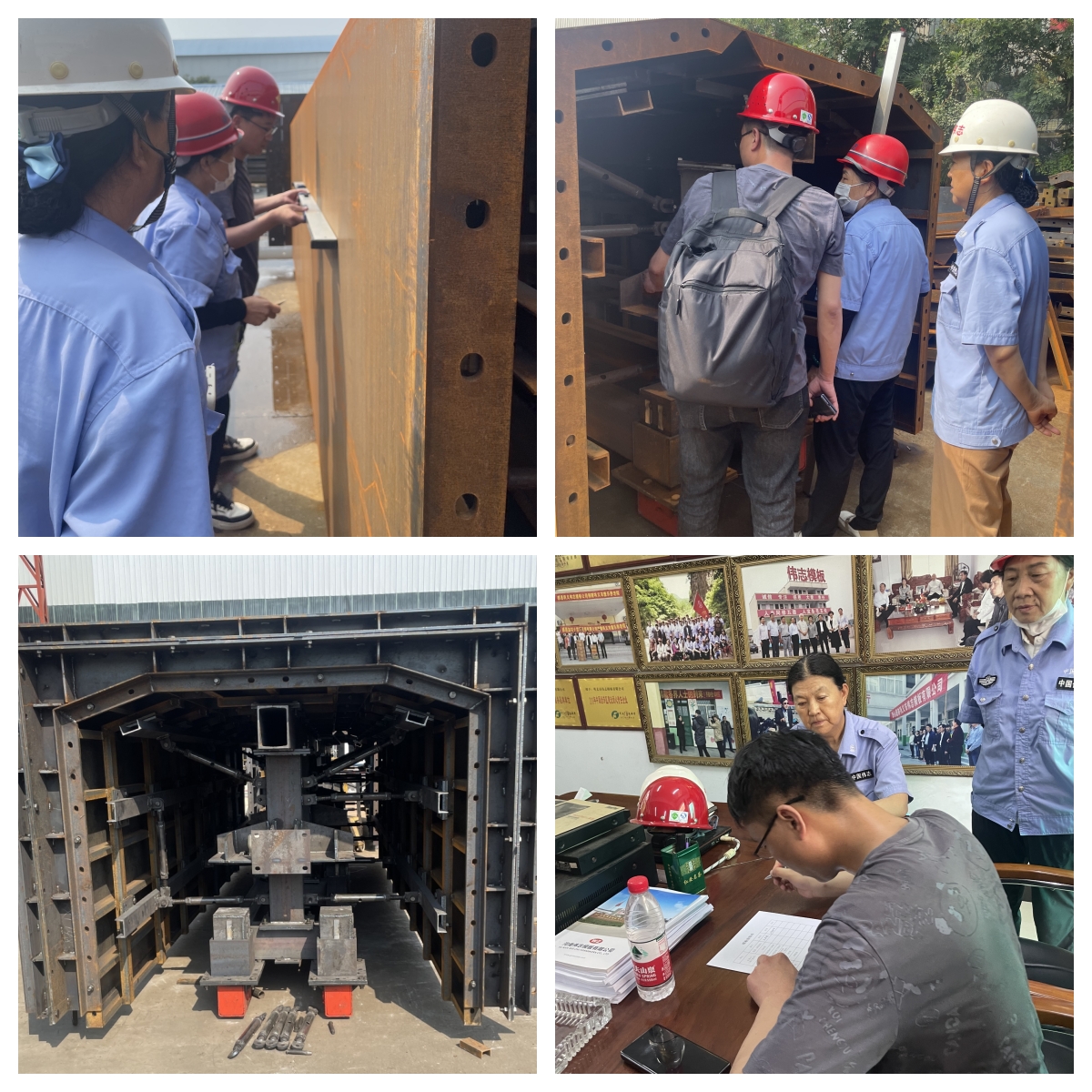 歡迎客戶到偉志模板廠家驗(yàn)收臺車